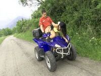 Exhibitionist Couple Having Sex On Running Quad