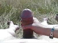 Outdoor handjob