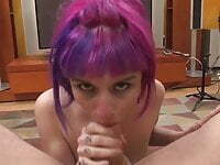 Emo chick POV deepthroat and fucking DTD