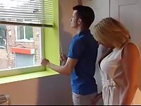 Mommy fucked by young estate agent