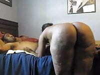 Thick Black MILF Riding Dick 