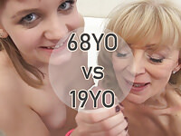 68yo and 19yo women vs Rocco! Amazing!