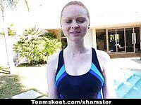 CFNMTeens - Pale Redhead Fucked By The Swimming Coach