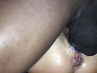 2 Segments of her Huge Thick BBC, Wet, Creamy,. Squirting.