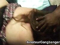 Amateur teen fat girls are gangbanged by older guys